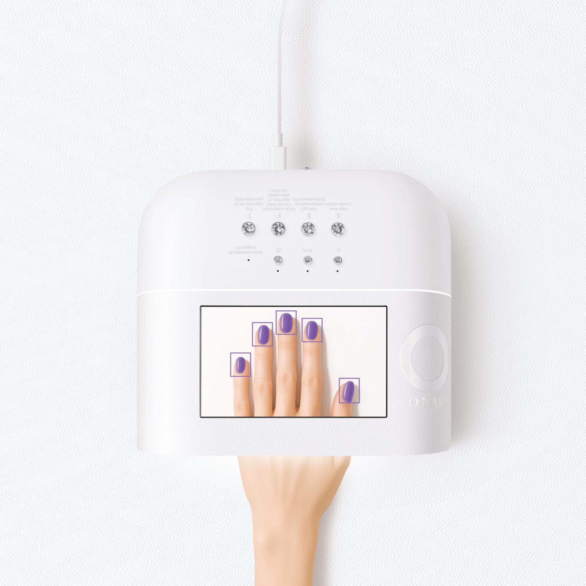 ONail Skin Health No.1 AI Nail Lamp - Smart UV/LED Lamp with AI Nail Recognition